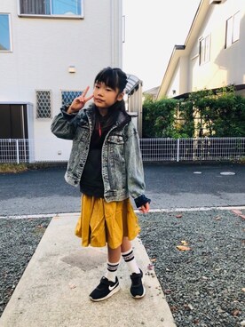 emi_mitoさん（キッズ・129cm）の秋コーディネート
