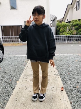 「オースク」｜emi_mitoさん（キッズ・129cm）の冬コーディネート