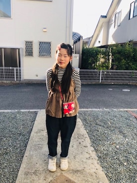 「KBF（ケイビーエフ）のアイテム」を使った、emi_mitoさん（キッズ・130cm）の春コーディネート