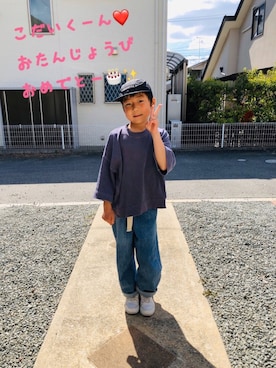 「ここたんお誕生日おめでとう♡」｜emi_mitoさん（キッズ・130cm）の春コーディネート
