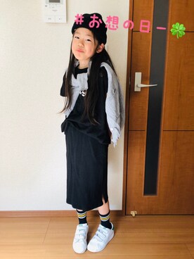 「アイテム（タンクトップ）」を使った、emi_mitoさん（キッズ・130cm）の春コーディネート