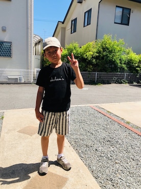 「おけちゃんずTシャツ」｜emi_mitoさん（キッズ・130cm）の夏コーディネート