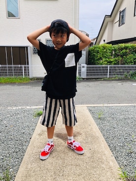 「オースク」｜emi_mitoさん（キッズ・129cm）の夏コーディネート