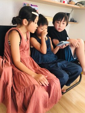 emi_mitoさん（キッズ・130cm）の夏コーディネート