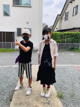 emi_mitoさん（キッズ・130cm）の夏コーディネート