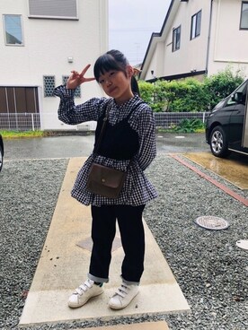 「2020秋チェッカーず」｜emi_mitoさん（キッズ・134cm）の秋コーディネート