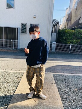 emi_mitoさん（キッズ・133cm）の冬コーディネート