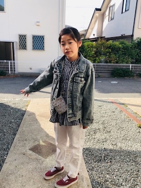 「JOURNAL STANDARD relume（ジャーナルスタンダード　レリューム）のアイテム（オールインワン・サロペット）」を使った、emi_mitoさん（キッズ・138cm）の春コーディネート