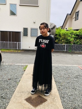 「タイダイ」｜「アイテム（その他）」を使った、emi_mitoさん（キッズ・138cm）の春コーディネート