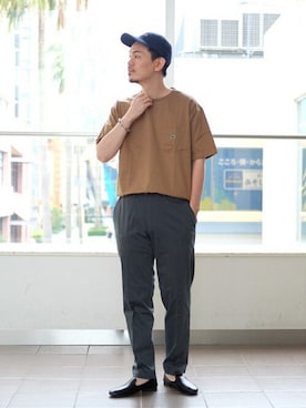 「417 EDIFICE（フォーワンセブンエディフィス）のアイテム（キャップ）」を使った、SUZU-さん（メンズ・176cm）の夏コーディネート