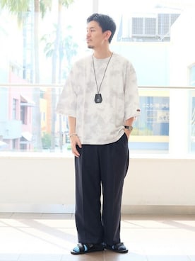 「417 EDIFICE」｜「アイテム（アクセサリー）」を使った、SUZU-さん（メンズ・176cm）の夏コーディネート