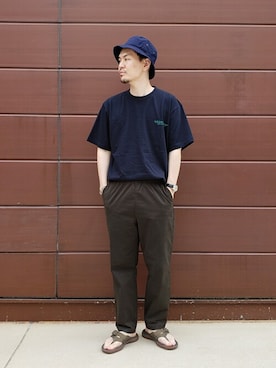 「417 EDIFICE（フォーワンセブンエディフィス）のアイテム（帽子）」を使った、SUZU-さん（メンズ・176cm）の夏コーディネート
