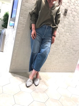 「enchanted（エンチャンテッド）のアイテム」を使った、enchanted 博多マルイさん（レディース・163cm）の春コーディネート