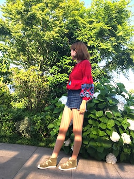 「SHEL’TTER（シェルター）のアイテム」を使った、enchanted 博多マルイさん（レディース・163cm）の夏コーディネート