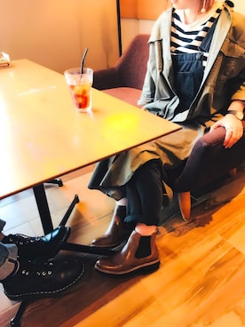 「ZARA（ザラ）のアイテム（オールインワン・サロペット）」を使った、enchanted 博多マルイさん（レディース・164cm）の秋コーディネート