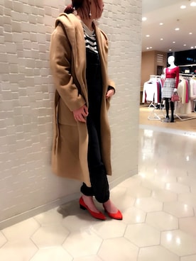 「ZARA（ザラ）のアイテム（オールインワン・サロペット）」を使った、enchanted 博多マルイさん（レディース・164cm）の冬コーディネート