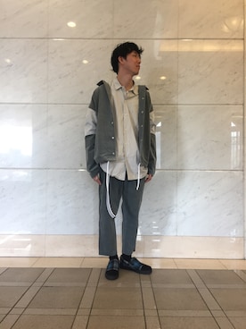 「mode」｜「アイテム（ブルゾン）」を使った、NABE HUNA 3333さん（メンズ・176cm）の冬コーディネート
