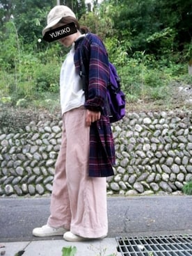 「コーデュロイキャップ」｜♢ YUKIKO*♢さん（レディース・157cm）の秋コーディネート