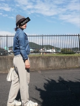 「N.（N. Natural Beauty Basic）（エヌエヌナチュラルビューティーベーシック）のアイテム（デニムジャケット）」を使った、♢ YUKIKO*♢さん（レディース・157cm）の秋コーディネート