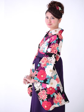 「アイテム（浴衣）」を使った、キモノカリモノさん（レディース・160cm）の冬コーディネート