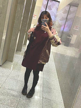 「Dr. Martens（ドクターマーチン）のDr.Martens / ドクターマーチン 1461 3EYE GIBSON SHOE 3ホール ギブソン シューズ ブーツ（ブーツ）」を使った、ﾅｷﾞさん（レディース・148cm）の春コーディネート