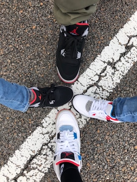 スニーカーを使った 家族でおそろい のレディース人気ファッションコーディネート Wear