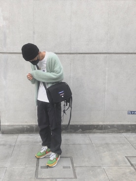 「ADER error（アーダーエラー）のアイテム（バッグ）」を使った、naoさん（メンズ・172cm）の秋コーディネート