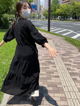 「A.P.C.」｜「アイテム（ワンピース/ドレス）」を使った、naomi!さん（レディース・154cm）の春コーディネート