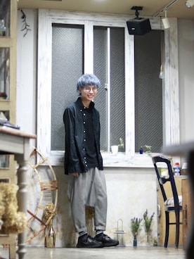 「Alexander Wang」｜「アイテム（アクセサリー）」を使った、「さぜ」さん（メンズ・168cm）の秋コーディネート