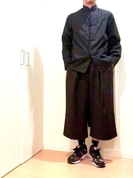 「チャイナシャツ」｜ウラステさん（メンズ・168cm）の夏コーディネート