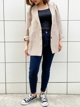 「Candy Beans（キャンディビーンズ）のアイテム」を使った、Candy Beansさん（レディース・153cm）の春コーディネート