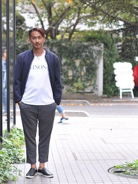 「LAMOND.（ラモンド）のアイテム（ジャケット/アウター）」を使った、motokawaさん（メンズ・178cm）の秋コーディネート