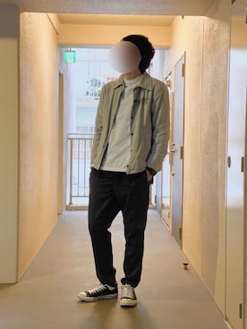 「Champion（チャンピオン）のアイテム（その他アウター）」を使った、happy5lucky-22さん（メンズ・180cm）の春コーディネート
