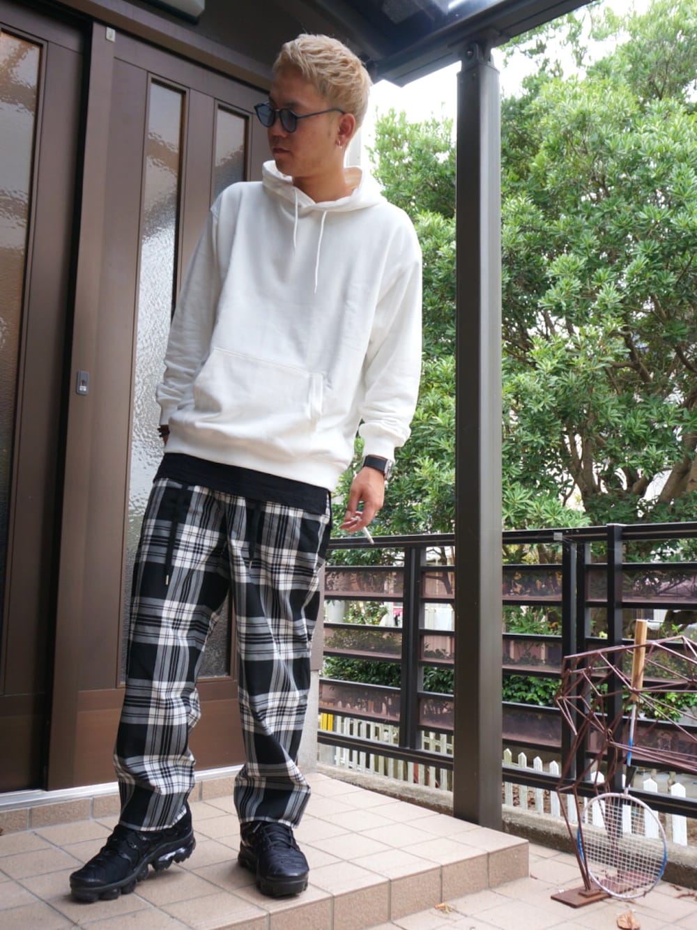パンツ monkey time TW GRAY CHECK WIDE 1P PANTS MONKEY TIME（モンキータイム）の「＜monkey time＞ PE CLOTH 1P