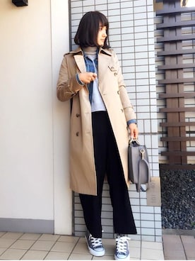 「Gジャン×アウター」｜na_formiさん（レディース・159cm）の冬コーディネート