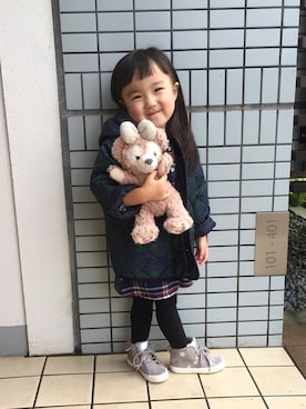 「無印良品（ムジルシリョウヒン）のアイテム（ナイロンジャケット）」を使った、na_formiさん（レディース・159cm）の冬コーディネート
