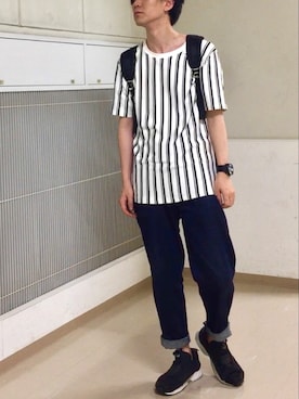 「mercibeaucoup,（メルシーボークー）のアイテム（腕時計）」を使った、tomさん（メンズ・178cm）の夏コーディネート