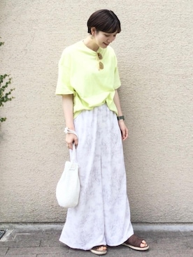「涼しくて軽い「涼・軽パンツ」」｜coen まつもとさん（レディース・163cm）の夏コーディネート