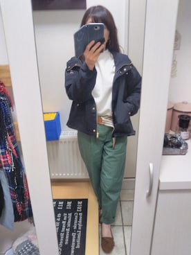 「The Virgnia（ザ ヴァージニア）のアイテム（ファッション雑貨）」を使った、rakkoさん（レディース・153cm）の春コーディネート