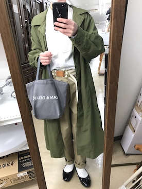 「AMBOISE（アンボワーズ）のアイテム」を使った、rakkoさん（レディース・154cm）の春コーディネート