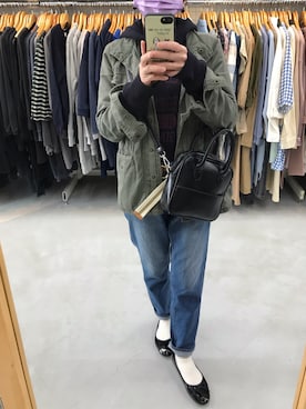 「AMBOISE（アンボワーズ）のアイテム」を使った、rakkoさん（レディース・154cm）の春コーディネート