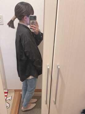 「SEVENDAYS=SUNDAY（セブンデイズサンデイ）のアイテム（シャツ/ブラウス）」を使った、chiiiiiiさん（レディース・153cm）の冬コーディネート
