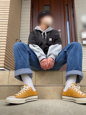 「HUF（ハフ）のアイテム」を使った、shunさん（メンズ・180cm）の春コーディネート