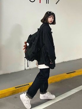 「LMCのアイテム（バッグ）」を使った、C67さん（レディース・154cm）の春コーディネート