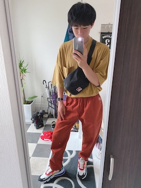 「BEN DAVIS（ベンデイビス）のアイテム（バッグ）」を使った、chinenhrさん（メンズ・175cm）の春コーディネート