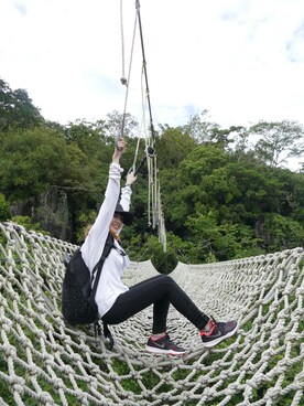 「SPORTS MIX」｜Lara Saiさん（レディース・152cm）の秋コーディネート