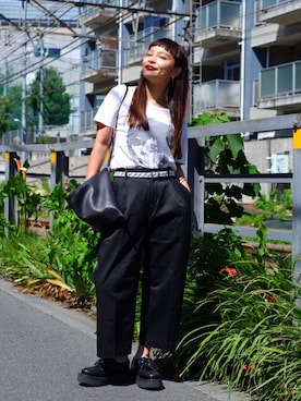 「アイテム（その他シューズ）」を使った、アッコさん（レディース・152cm）の夏コーディネート