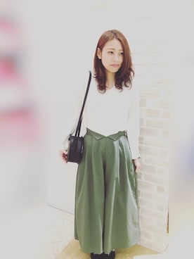 「スカーチョ」｜yuiさん（レディース・161cm）の冬コーディネート