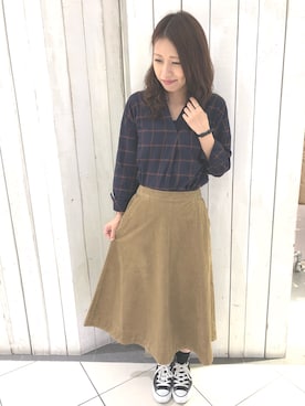 「AMERICAN HOLIC」｜yuiさん（レディース・161cm）の秋コーディネート