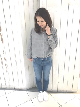 「AMERICAN HOLIC」｜yuiさん（レディース・161cm）の冬コーディネート